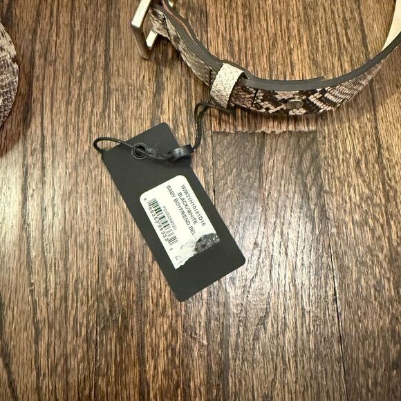 NWT Rag & Bone - Boyfriend Belt in Black/White - Picture 6 of 7